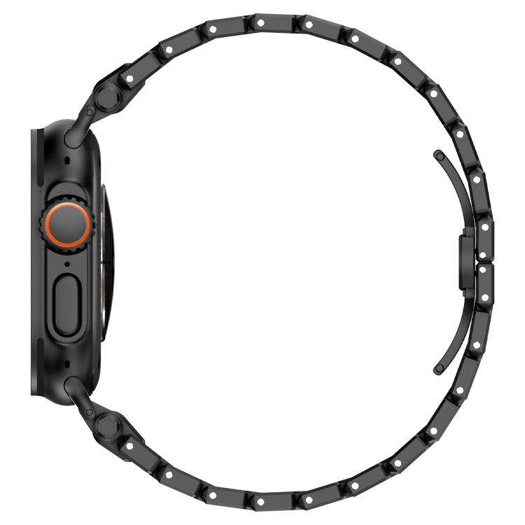 For Apple Watch Series 7 45mm Pathfinder Stainless Steel Metal Watch Band(Black) - free shipping - PMC TechLife - Order now!