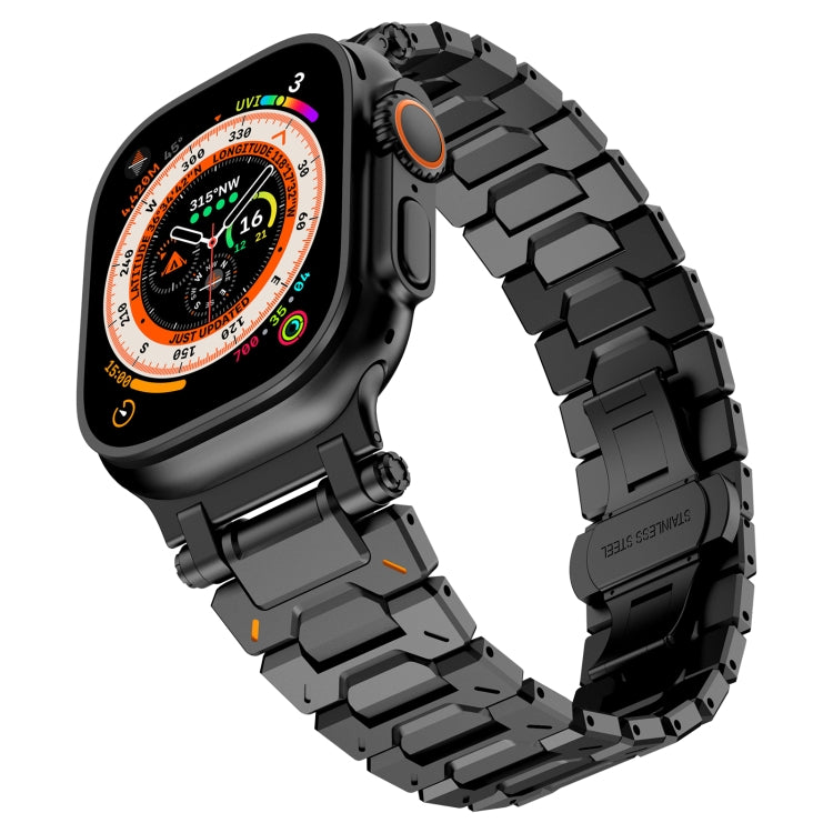For Apple Watch Series 7 45mm Pathfinder Stainless Steel Metal Watch Band(Black) - free shipping - PMC TechLife - Order now!