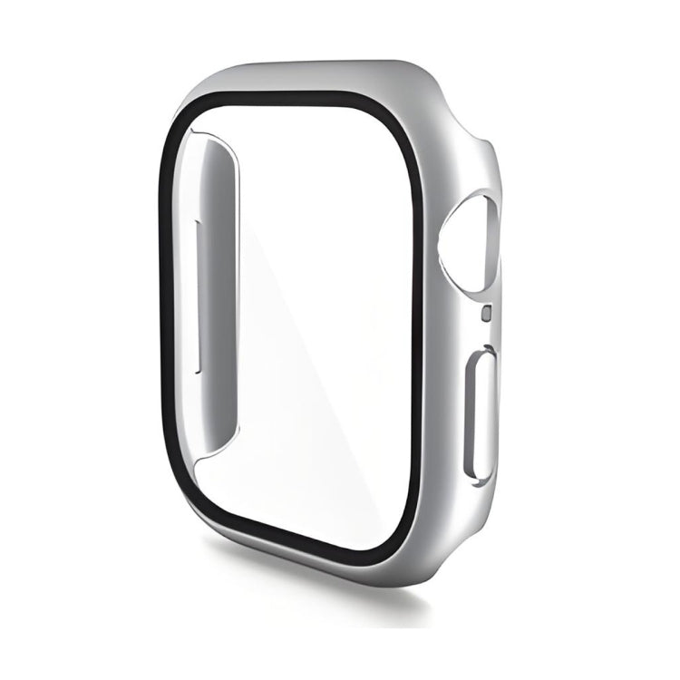 For Apple Watch Series 10 42mm ENKAY Hat-Prince PC Tempered Glass Film Integrated Watch Case(Silver) - free shipping - PMc TechLife - Order now!