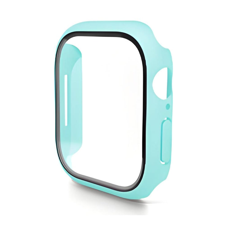 For Apple Watch Series 10 42mm ENKAY Hat-Prince PC Tempered Glass Film Integrated Watch Case(Cyan) - free shipping - PMc TechLife - Order now!