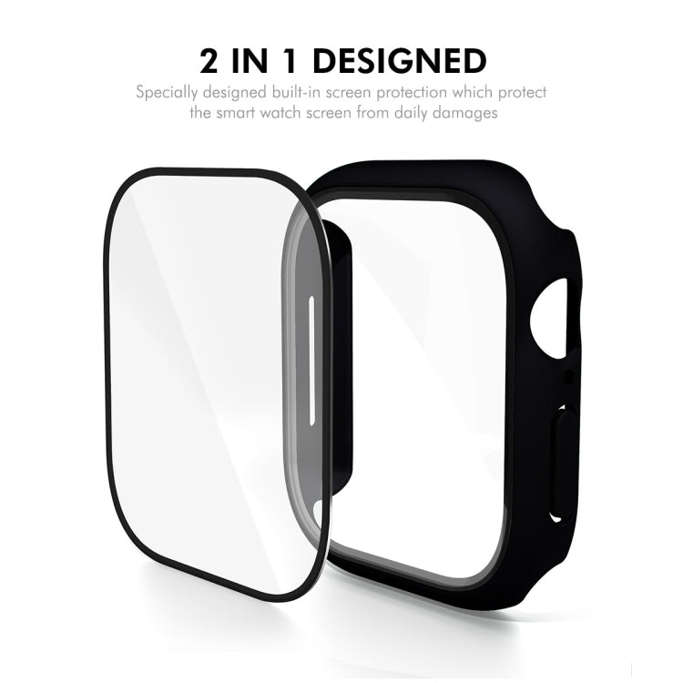 For Apple Watch Series 10 46mm ENKAY Hat-Prince PC Tempered Glass Film Integrated Watch Case(Black) - free shipping - PMc TechLife - Order now!