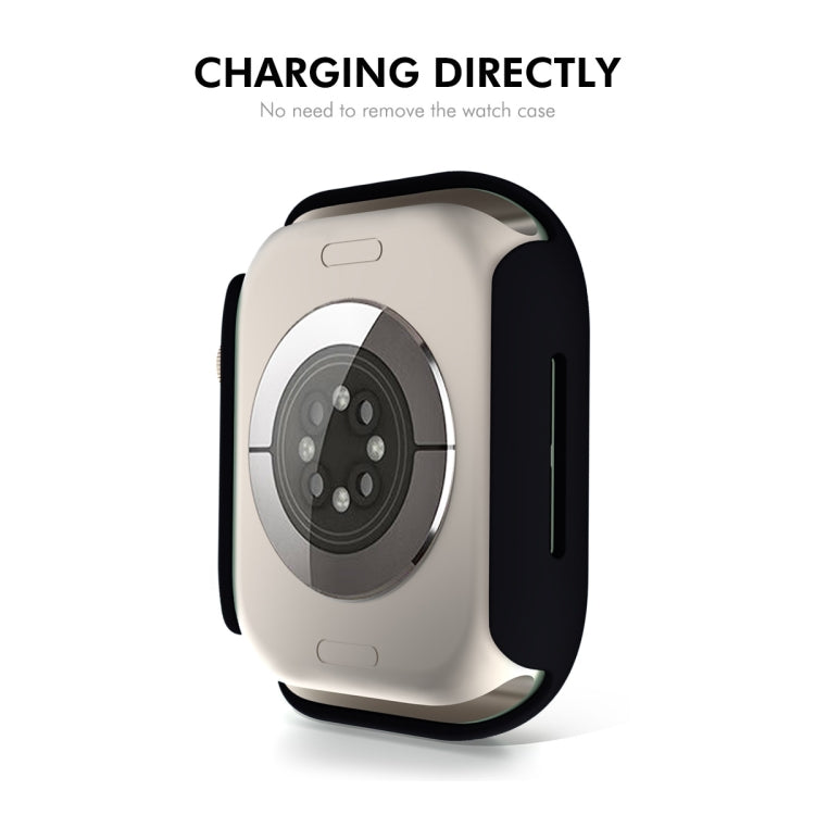 For Apple Watch Series 10 46mm ENKAY Hat-Prince PC Tempered Glass Film Integrated Watch Case(Grey Blue) - free shipping - PMc TechLife - Order now!