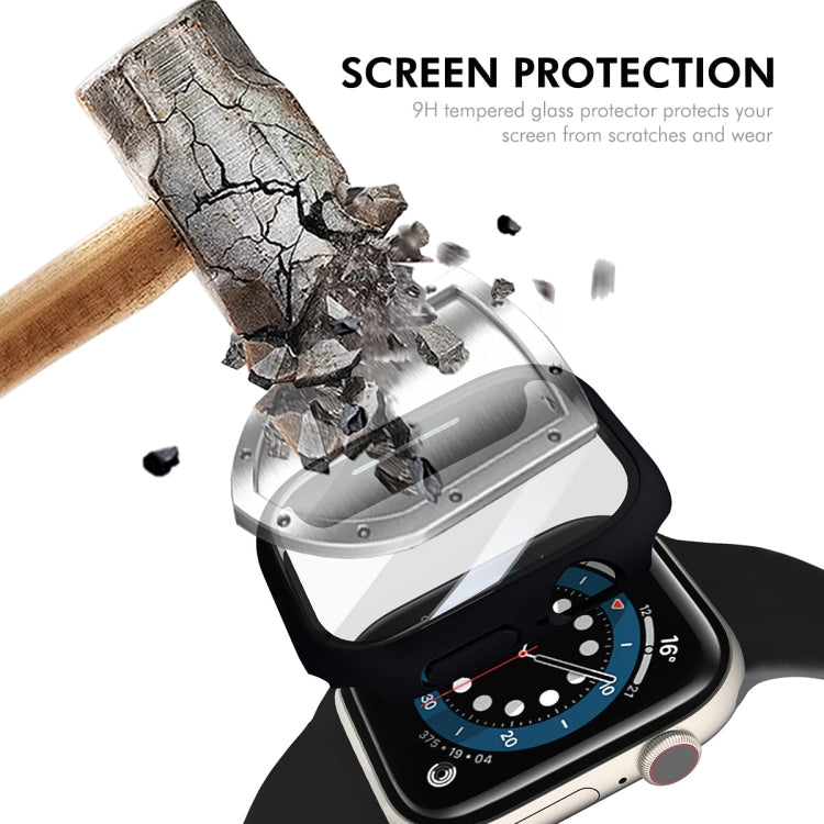 For Apple Watch Series 10 42mm ENKAY Hat-Prince PC Tempered Glass Film Integrated Watch Case(Black) - free shipping - PMc TechLife - Order now!