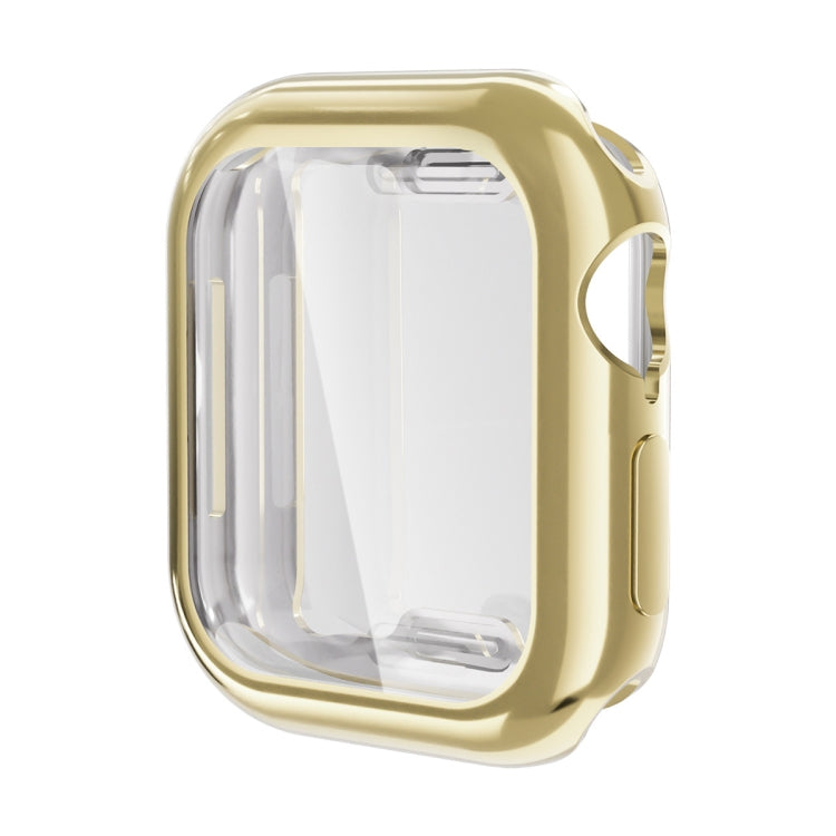 For Apple Watch Series 10 42mm ENKAY Hat-Prince Electroplated Soft TPU Case with Screen Film(Golden) - free shipping - PMc TechLife - Order now!