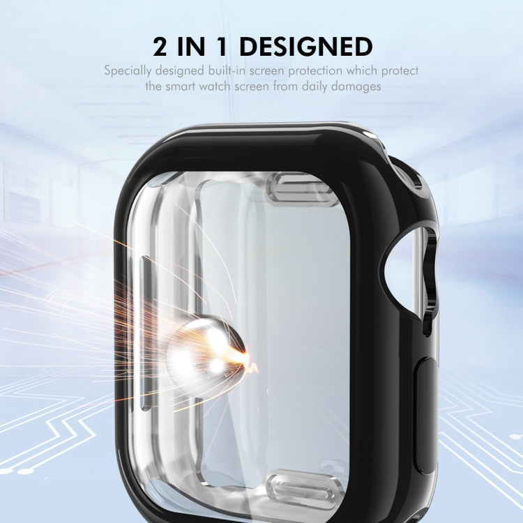 For Apple Watch Series 10 46mm ENKAY Hat-Prince Electroplated Soft TPU Case with Screen Film(Transparent) - free shipping - PMc TechLife - Order now!