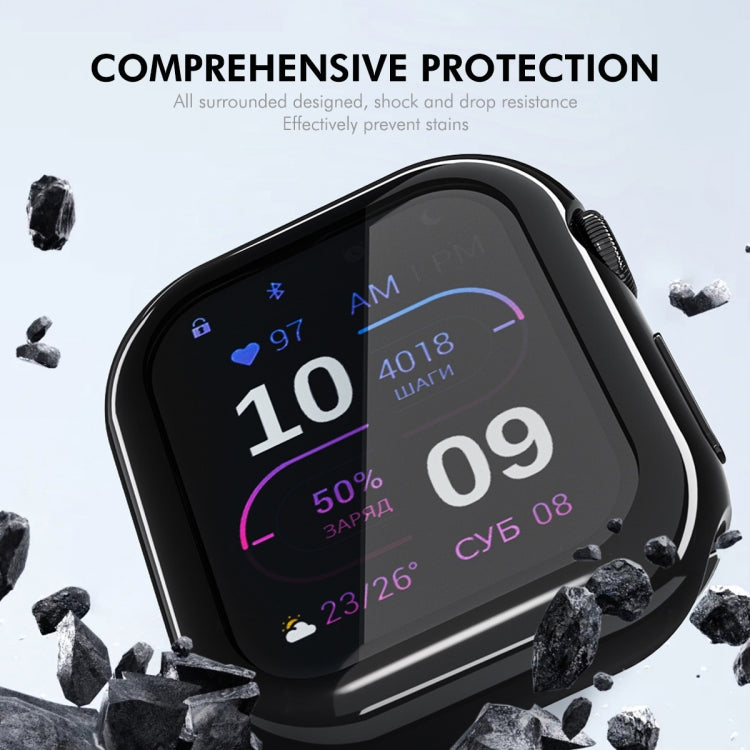 For Apple Watch Series 10 46mm ENKAY Hat-Prince Electroplated Soft TPU Case with Screen Film(Transparent) - free shipping - PMc TechLife - Order now!