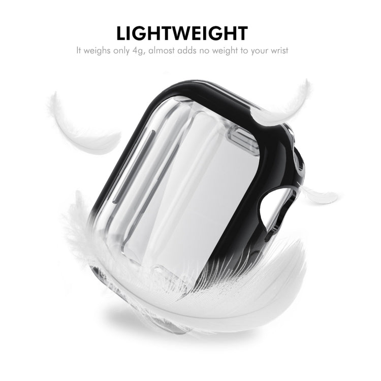 For Apple Watch Series 10 46mm ENKAY Hat-Prince Electroplated Soft TPU Case with Screen Film(Transparent) - free shipping - PMc TechLife - Order now!