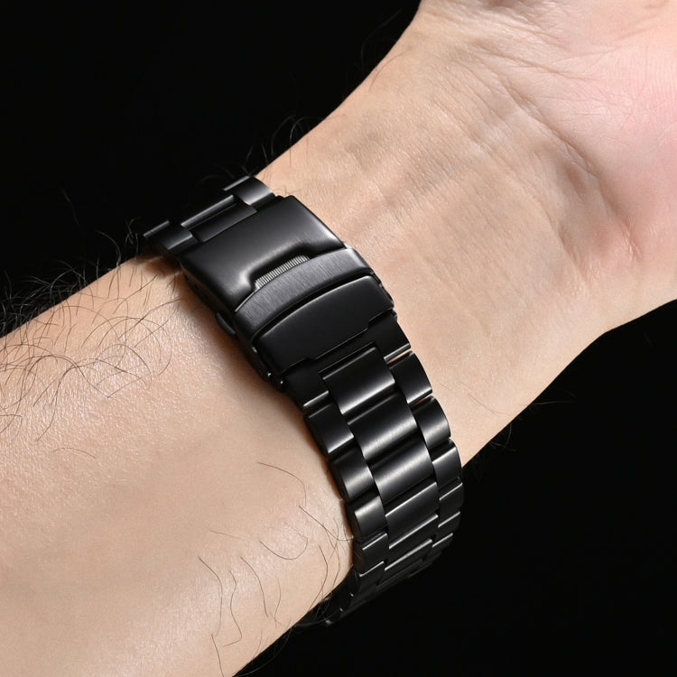 For Apple Watch Series 9 45mm Three Beads Titanium Alloy Metal Watch Band(Titanium Orange) - free shipping - PMc TechLife - Order now!
