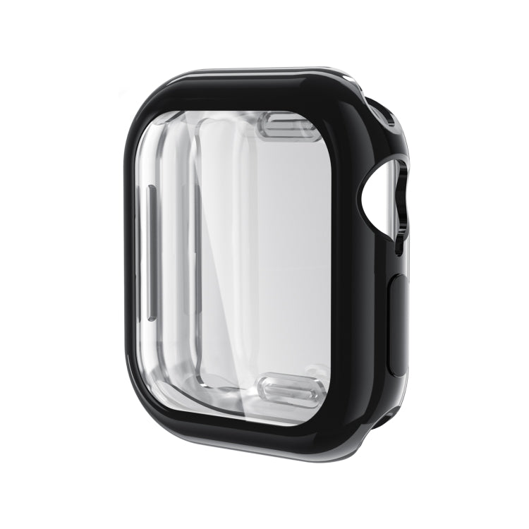 For Apple Watch Series 10 46mm Full Coverage TPU Electroplated Watch Case(Black) - Watch Cases by PMC TechLife | Online Shopping South Africa | PMC TechLife | Buy Now Pay Later Mobicred