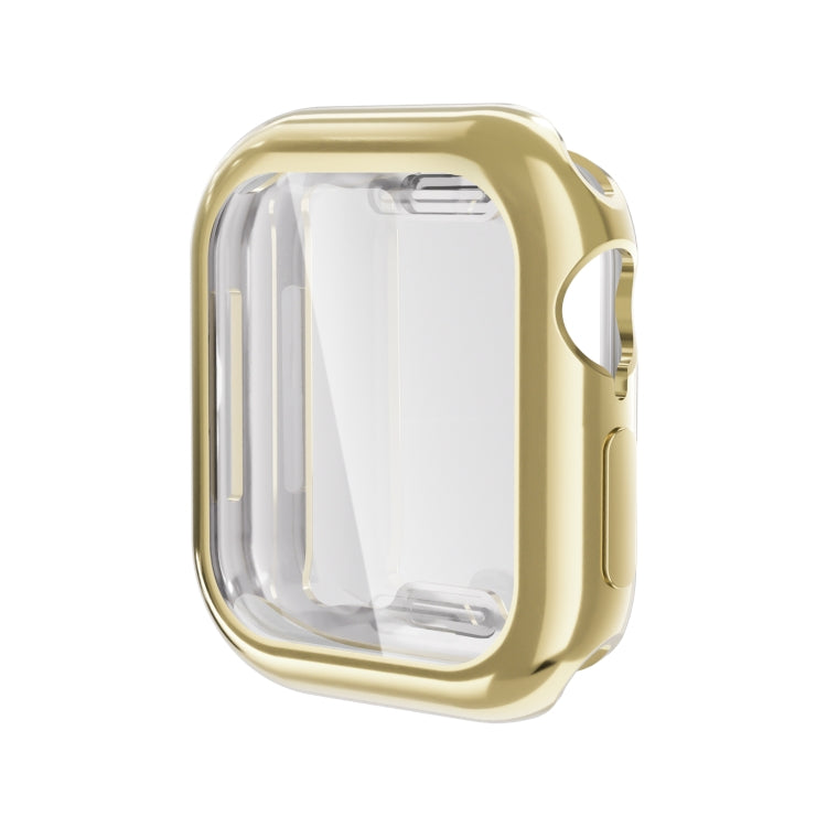 For Apple Watch Series 10 42mm Full Coverage TPU Electroplated Watch Case(Gold) - Watch Cases by PMC TechLife | Online Shopping South Africa | PMC TechLife | Buy Now Pay Later Mobicred