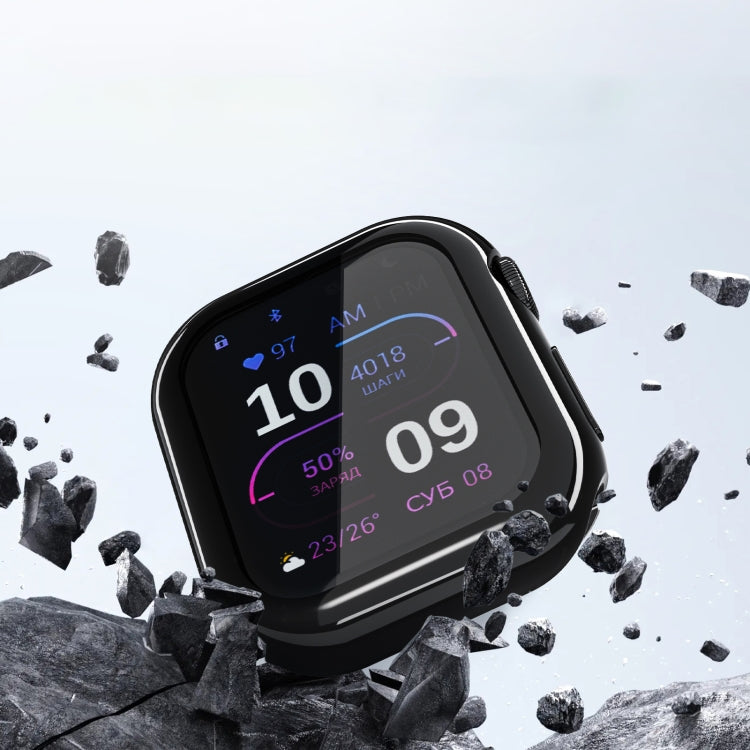 For Apple Watch Series 10 46mm Full Coverage TPU Electroplated Watch Case(Rose Gold) - Watch Cases by PMC TechLife | Online Shopping South Africa | PMC TechLife | Buy Now Pay Later Mobicred