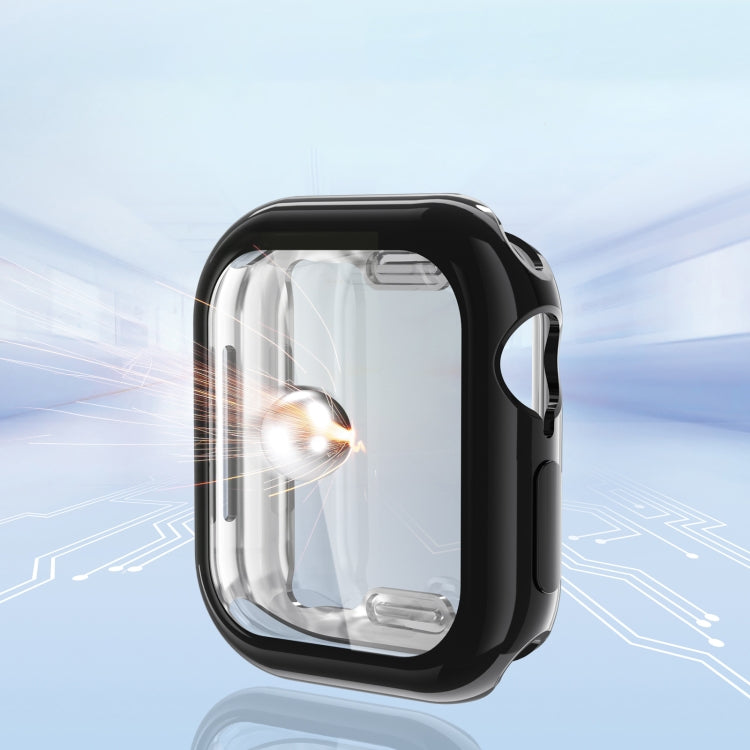For Apple Watch Series 10 42mm Full Coverage TPU Electroplated Watch Case(Rose Gold) - Watch Cases by PMC TechLife | Online Shopping South Africa | PMC TechLife | Buy Now Pay Later Mobicred