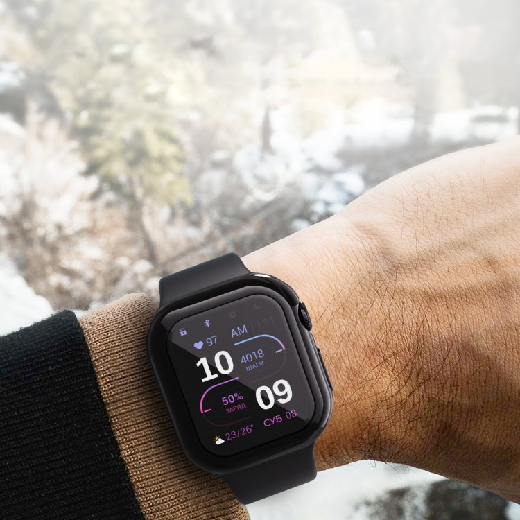 For Apple Watch Series 10 42mm Full Coverage TPU Electroplated Watch Case(Rose Gold) - Watch Cases by PMC TechLife | Online Shopping South Africa | PMC TechLife | Buy Now Pay Later Mobicred