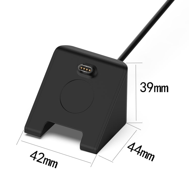 For Garmin Fenix 8 AMOLED USB Interface Vertical Watch Charger, Length: 1m(Black) - Charger by PMC TechLife | Online Shopping South Africa | PMC TechLife | Buy Now Pay Later Mobicred