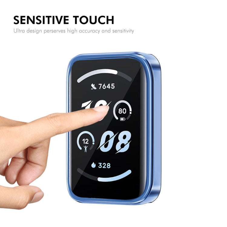 For Honor Band 9 ENKAY Hat-Prince Full Coverage Electroplated Soft TPU Case with Screen Protection(Black) - free shipping - PMc TechLife - Order now!