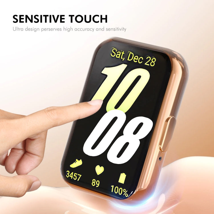 For Samsung Galaxy Fit3 ENKAY Hat-Prince Full Coverage Electroplated Soft TPU Case with Screen Protection(Silver) - free shipping - PMc TechLife - Order now!