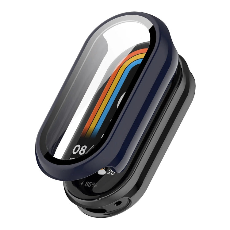 For Xiaomi Smart Band 9 / 9 NFC ENKAY Hat-Prince PC Frame Watch Protective Case with Tempered Film(Dark Blue) - free shipping - PMc TechLife - Order now!