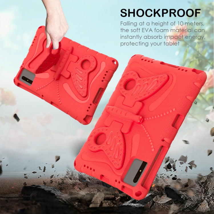 For Lenovo Tab M11 / Xiaoxin Pad 11 2024 Butterfly Bracket EVA Shockproof Tablet Case(Red) - Lenovo by PMC Jewellery | Online Shopping South Africa | PMC Jewellery | Buy Now Pay Later Mobicred