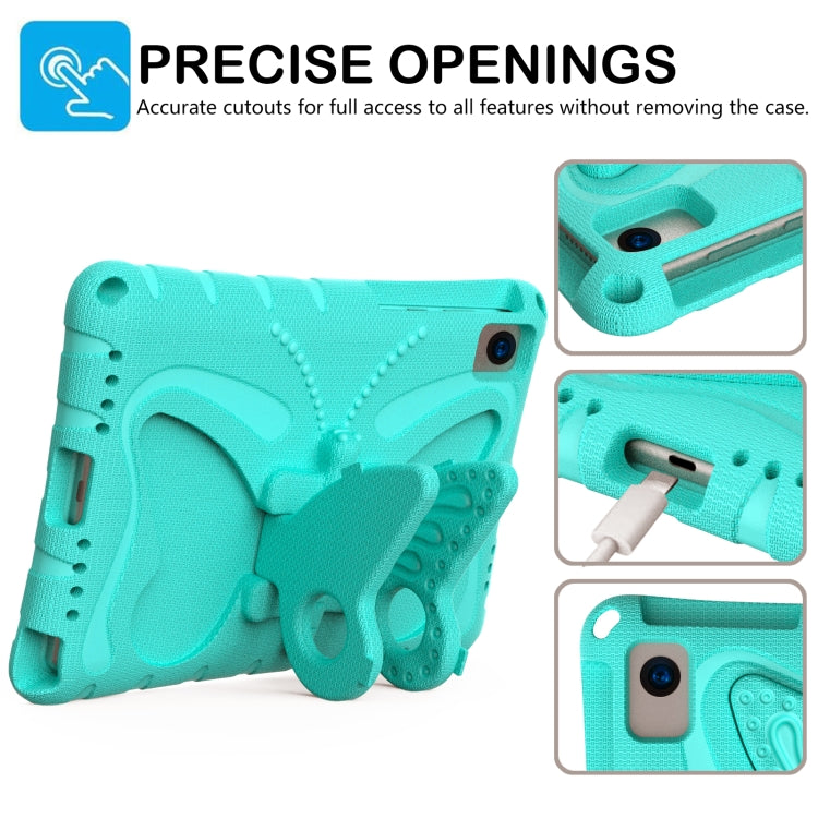 For Lenovo Tab K10 TB-X6C6F 10.3 Butterfly Bracket EVA Shockproof Tablet Case(Mint Green) - Lenovo by PMC TechLife | Online Shopping South Africa | PMC TechLife | Buy Now Pay Later Mobicred