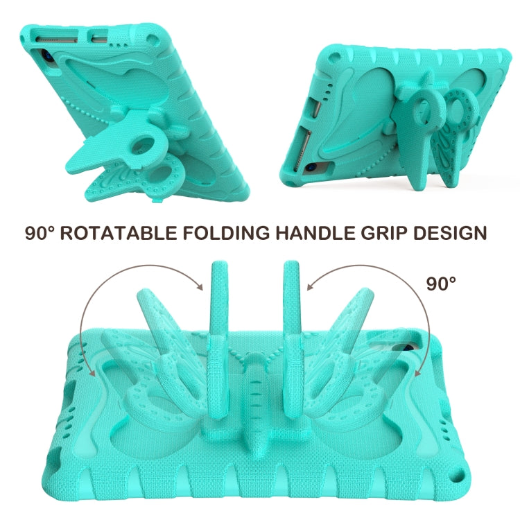 For Lenovo Tab K10 TB-X6C6F 10.3 Butterfly Bracket EVA Shockproof Tablet Case(Mint Green) - Lenovo by PMC TechLife | Online Shopping South Africa | PMC TechLife | Buy Now Pay Later Mobicred