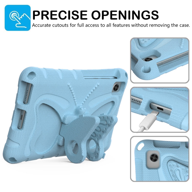 For Lenovo Tan M8 Gen4 8.0 2023 Butterfly Bracket EVA Shockproof Tablet Case(Light Blue) - Lenovo by PMC TechLife | Online Shopping South Africa | PMC TechLife | Buy Now Pay Later Mobicred