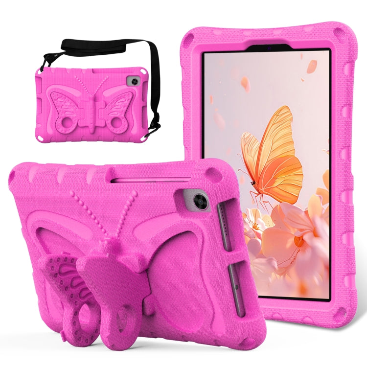 For Lenovo Tan M8 Gen4 8.0 2023 Butterfly Bracket EVA Shockproof Tablet Case(RoseRed) - free shipping - PMC TechLife - Order now!