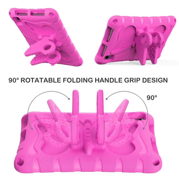 For Lenovo Tan M8 Gen4 8.0 2023 Butterfly Bracket EVA Shockproof Tablet Case(RoseRed) - free shipping - PMC TechLife - Order now!