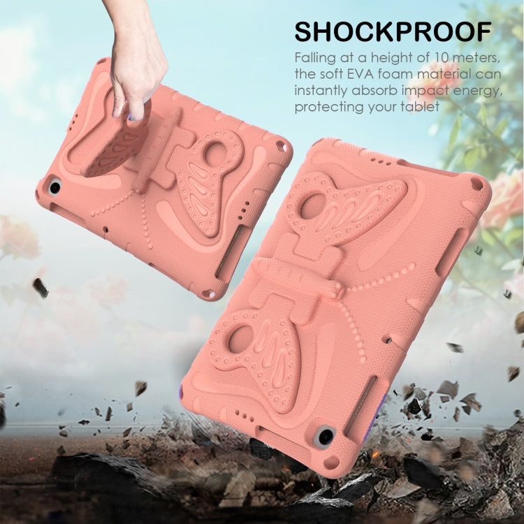For Lenovo Tab M10 HD TB-328 10.1 Butterfly Bracket EVA Shockproof Tablet Case(Pink Orange) - free shipping - PMC TechLife - Order now!