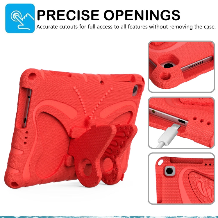 For Honor Pad X6 / Enjoy Tablet 2 Butterfly Bracket EVA Shockproof Tablet Case(Red) - Honor by PMC TechLife | Online Shopping South Africa | PMC TechLife | Buy Now Pay Later Mobicred