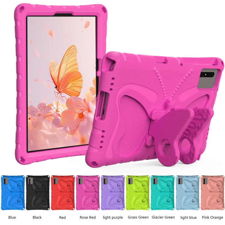 For Huawei MatePad SE 11 2024 Butterfly Bracket EVA Shockproof Tablet Case(Rose Red) - Huawei by PMC TechLife | Online Shopping South Africa | PMC TechLife | Buy Now Pay Later Mobicred