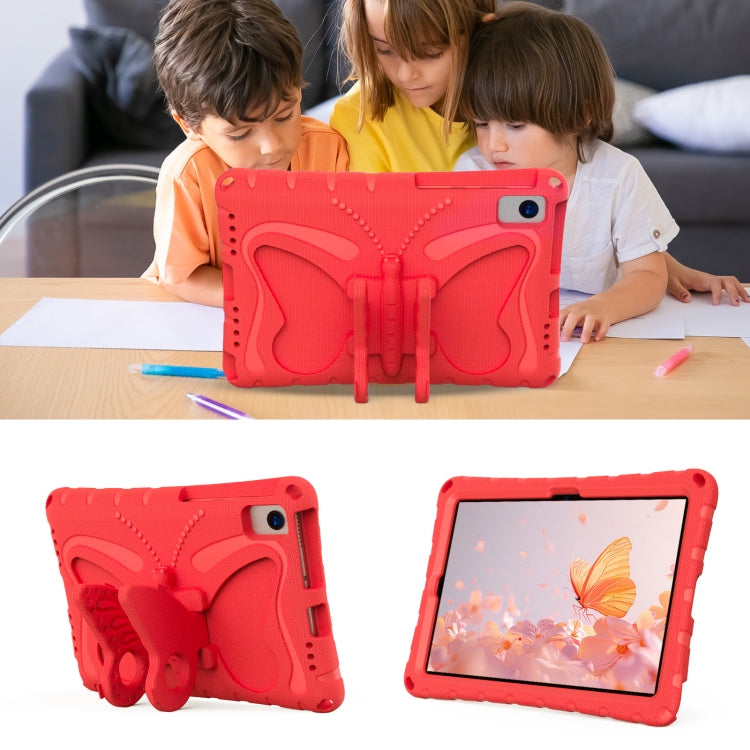 For Huawei MatePad 10.4 Butterfly Bracket EVA Shockproof Tablet Case(Red) - Huawei by PMC TechLife | Online Shopping South Africa | PMC TechLife | Buy Now Pay Later Mobicred