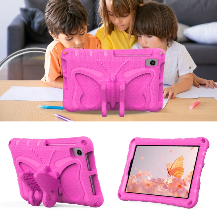 For Huawei MatePad T8 8.0 2020 Butterfly Bracket EVA Shockproof Tablet Case(Rose Red) - Huawei by PMC TechLife | Online Shopping South Africa | PMC TechLife | Buy Now Pay Later Mobicred