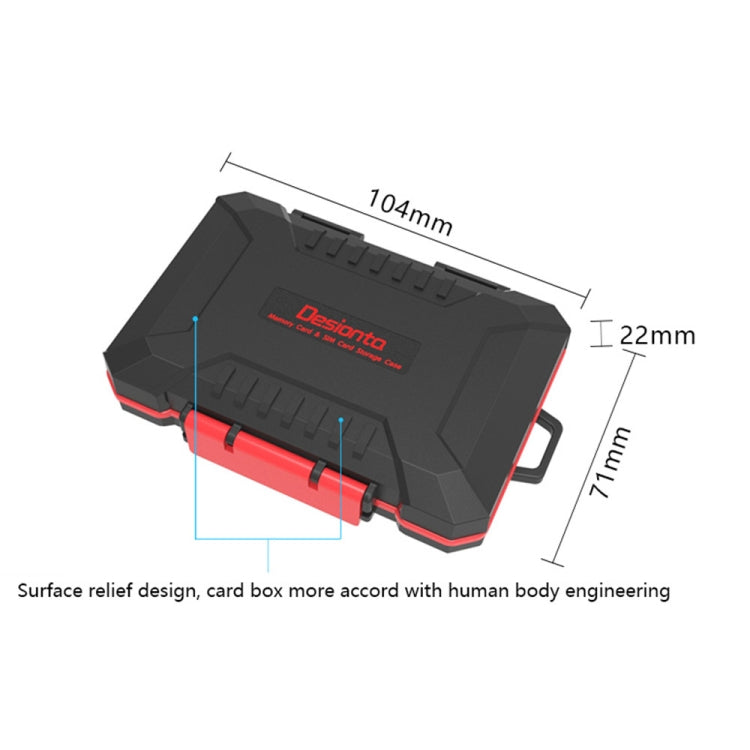Desiontal SD / TF / XQD / CF / SIM / TF Storage Card Memory Card Organizer Outdoor Portable Waterproof Box - Card Case by PMC TechLife | Online Shopping South Africa | PMC TechLife | Buy Now Pay Later Mobicred
