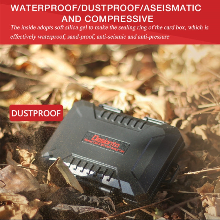 Desiontal SD / TF / XQD / CF / SIM / TF Storage Card Memory Card Organizer Outdoor Portable Waterproof Box - Card Case by PMC TechLife | Online Shopping South Africa | PMC TechLife | Buy Now Pay Later Mobicred