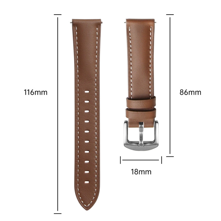 For Huawei Watch GT 5 41mm Women Silver Buckle Genuine Leather Watch Band(Green) - free shipping - PMC TechLife - Order now!