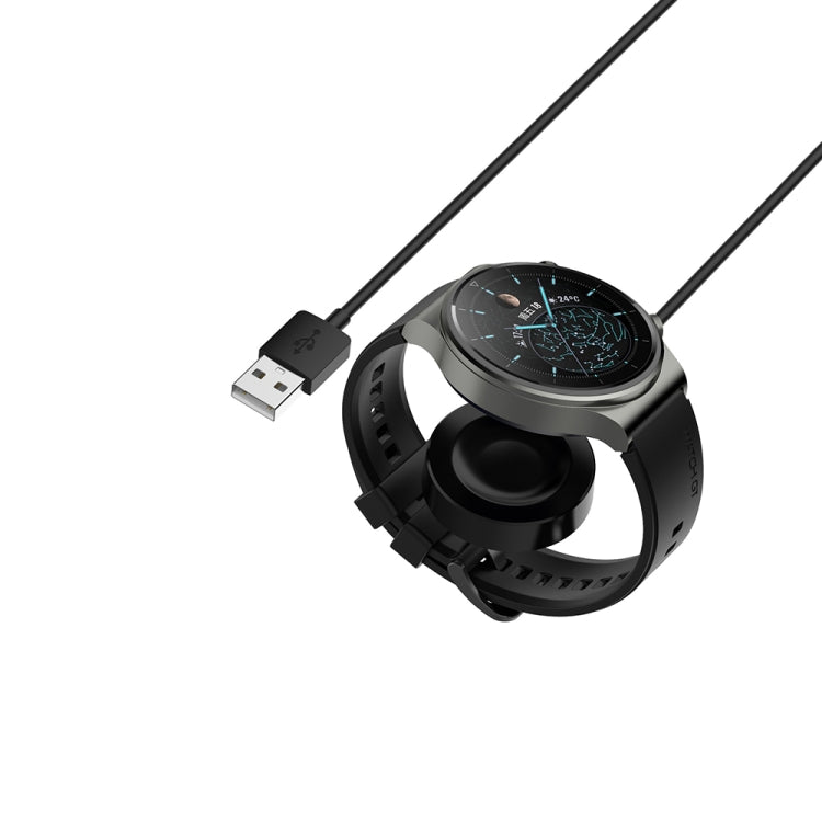 For Huawei Watch GT5 Pro 42mm USB Interface Integrated Smart Watch Charging Cable, Length: 1m(Black) - Charger by PMC TechLife | Online Shopping South Africa | PMC TechLife | Buy Now Pay Later Mobicred
