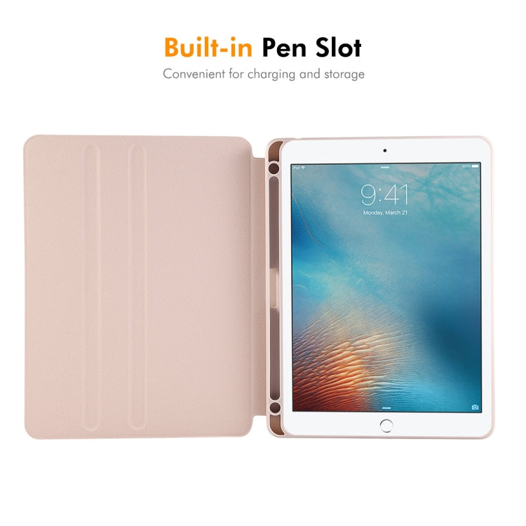 For iPad Air / Air 2 / 9.7 2017 / 2018 ENKAY 360 Rotation TPU Leather Smart Tablet Case with Pen Slot(Black) - free shipping - PMc TechLife - Order now!