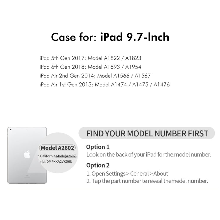 For iPad Air / Air 2 / 9.7 2017 / 2018 ENKAY 360 Rotation TPU Leather Smart Tablet Case with Pen Slot(Grey) - free shipping - PMc TechLife - Order now!