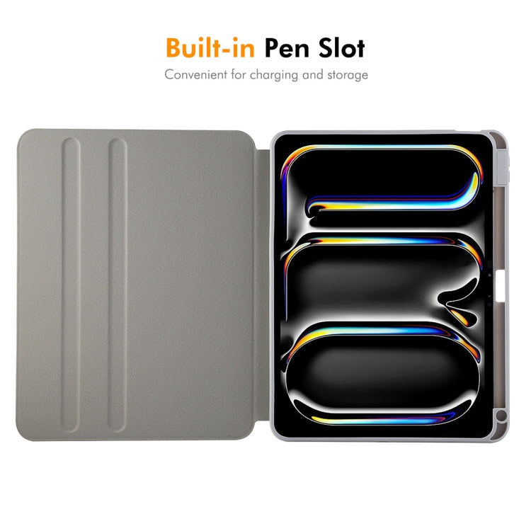 For iPad Air 11 2024 / 2025 / Air 10.9 2022 ENKAY 360 Rotation TPU Leather Smart Tablet Case with Pen Slot(Black) - free shipping - PMc TechLife - Order now!