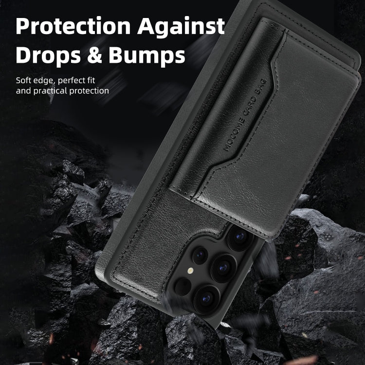 For Samsung Galaxy S25 5G Shield Multi-functional MagSafe Card Bag Phone Case(Black) - Galaxy S25 5G Cases by PMC Jewellery | Online Shopping South Africa | PMC Jewellery | Buy Now Pay Later Mobicred