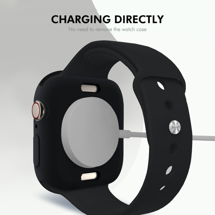 For Apple Watch Series 10 46mm ENKAY Hat-Prince 2 in 1 Candy Color TPU Watch Case with Full Coverage PMMA Soft Film(Rose) - free shipping - PMc TechLife - Order now!