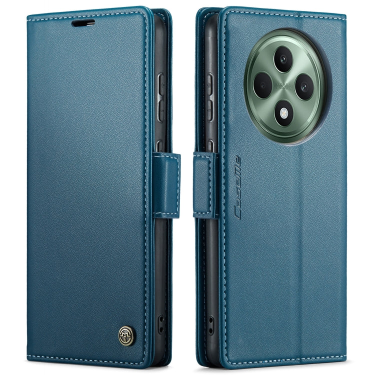 For OPPO Reno12 F /12 FS 5G CaseMe 023 Butterfly Buckle Litchi Texture RFID Anti-theft Leather Phone Case(Blue) - OPPO Cases by CaseMe | Online Shopping South Africa | PMC Jewellery | Buy Now Pay Later Mobicred