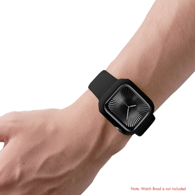 For Apple Watch Series 10 46mm ENKAY Hat-Prince 2 in 1 Solid Color PC Watch Case with Full Coverage PMMA Soft Film(White) - free shipping - PMc TechLife - Order now!