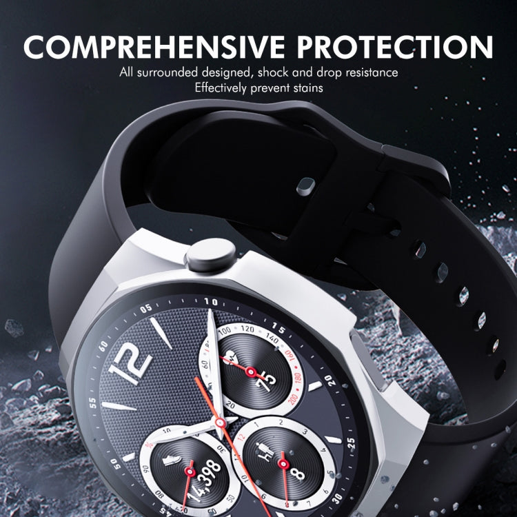 For Huawei Watch GT 5 Pro 42mm ENKAY Hat-Prince Tempered Glass Film Integrated PC Watch Case(Dark Blue) - free shipping - PMc TechLife - Order now!