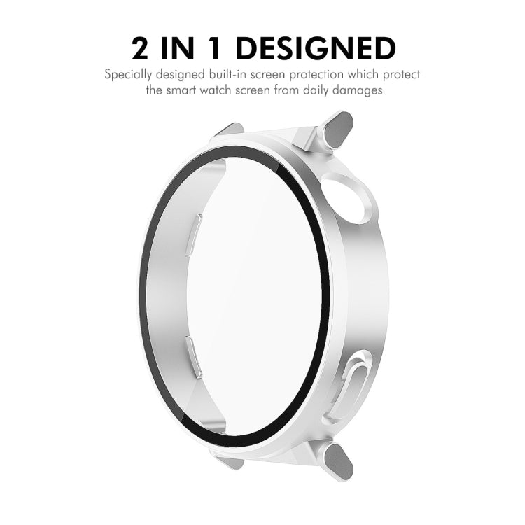 For Huawei Watch GT 5 Pro 42mm ENKAY Hat-Prince Tempered Glass Film Integrated PC Watch Case(Silver) - free shipping - PMc TechLife - Order now!