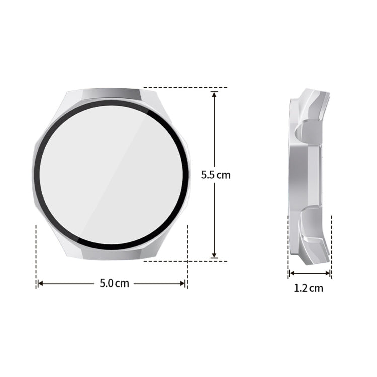 For Huawei Watch GT 5 Pro 46mm ENKAY Hat-Prince Tempered Glass Film Integrated PC Watch Case(Dark Blue) - free shipping - PMc TechLife - Order now!