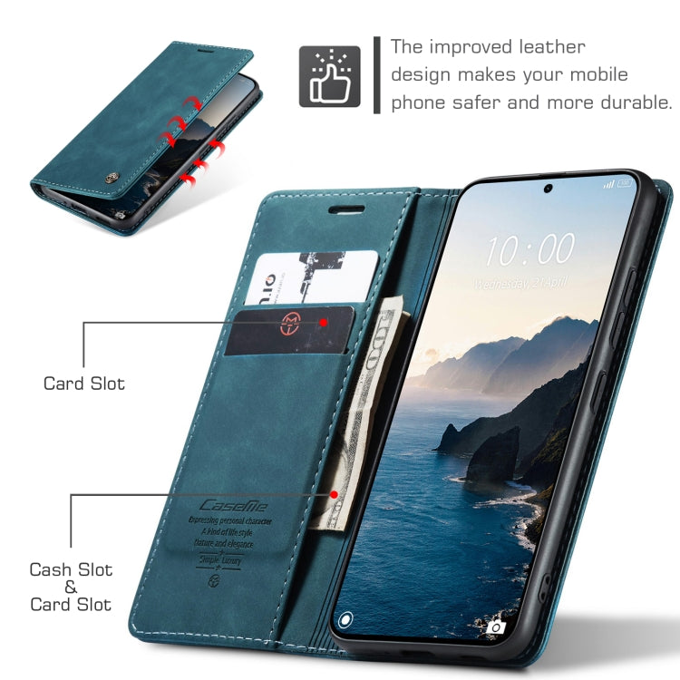 For Xiaomi 14T Pro CaseMe 013 Multifunctional Horizontal Flip Leather Phone Case(Blue) - free shipping - PMC Jewellery - Order now!