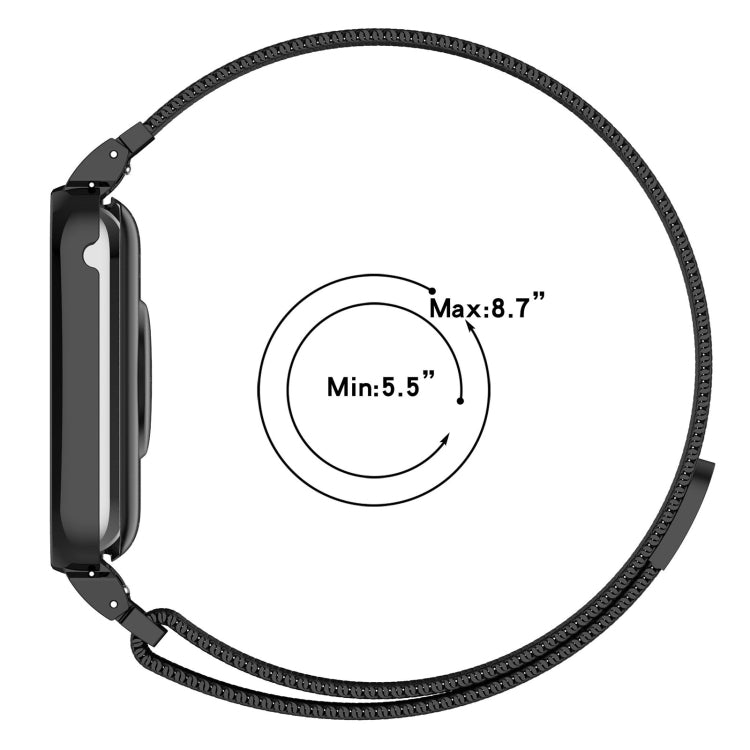 For Xiaomi Smart Band 9 Pro Metal Frame Integrated Milan Magnetic Stainless Steel Watch Band(Gold) - free shipping - PMC TechLife - Order now!