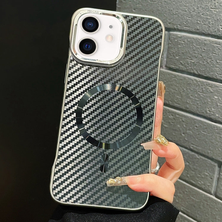 For iPhone 11 AG Carbon Fiber Frameless MagSafe Phone Case(Black) - iPhone 11 Cases by PMc TechLife | Online Shopping South Africa | PMc TechLife | Buy Now Pay Later Mobicred