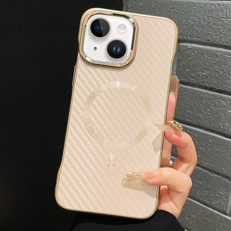 For iPhone 15 Plus AG Carbon Fiber Frameless MagSafe Phone Case(Pink) - free shipping - PMc TechLife - Order now!